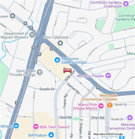 Crowne Plaza Manila Galleria Map & Driving .